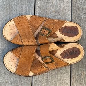 Born Brown Suede Sandals